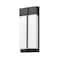 Z-Lite Nyx 2 Light Outdoor Wall Light, 8in. W x 18in. H, Black 5014M-BK-LED - alternate 8